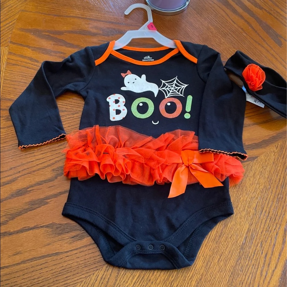 18 Month Halloween Tutu Bodysuit